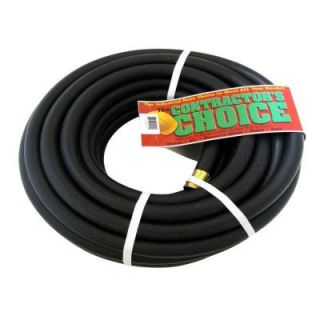 Contractor's Choice Endurance 5/8 in. Dia x 25 ft. Industrial Grade Black Rubber Water Hose BGH3/4X25