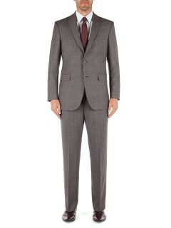 Aston & Gunn Check Notch Collar Classic Fit Suit Jacket Grey