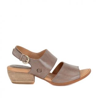 Born® "Ahna" Leather Block Heel Slingback Sandal   7966902