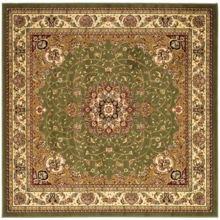 Safavieh Lyndhurst Sage and Ivory Square Indoor Machine Made Area Rug (Common 8 x 8; Actual 96 in W x 96 in L x 0.5 ft Dia)