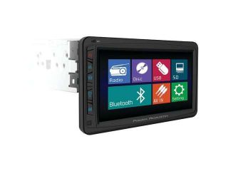 Power Acoustik Pd 712b 7" Single Din In dash Motorized Lcd Touchscreen Dvd Receiver With Detachable Face (with