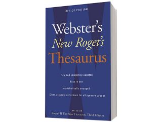 Houghton Mifflin 1020958 Webster's New Roget's Thesaurus Office Edition, Paperback, 544 Pages