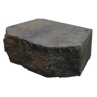 Basalite 12 in. Tan/Charcoal Retaining Wall Block 100027501