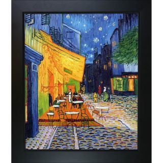 Vincent Van Gogh Cafe Terrace at Night Classic Framed Canvas Art