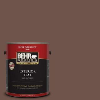 BEHR Premium Plus 1 gal. #N150 6 Coffee Beans Flat Exterior Paint 430001