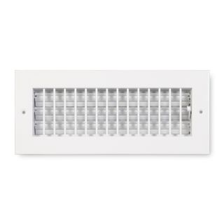 Accord Ventilation 411 Series Painted Steel Sidewall/Ceiling Register (Rough Opening 4 in x 14 in; Actual 15.84 in x 5.88 in)