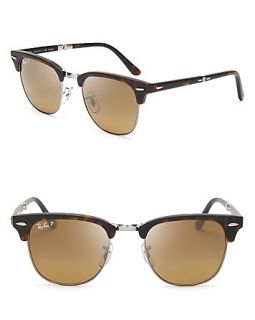 Ray Ban Polarized Folding Clubmaster Sunglasses