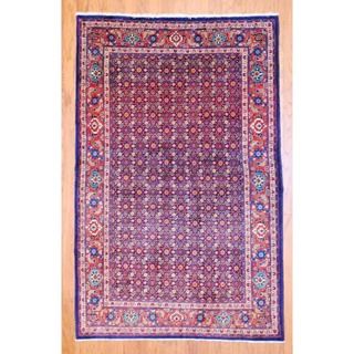 Persian Hand knotted Mahal Blue/ Red Wool Rug (44 x 68)