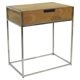 Threshold™ One Drawer Metal and Wood Accent Table