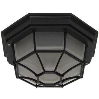 Yosemite Home Decor Serge Collection Flash Mount 1 Light Oil Rubbed Bronze Outdoor Lamp FL3902LORB