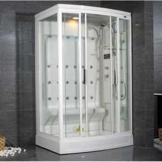 Ariel Bath Sliding Door 52 x 40 x 86 Steam Shower with Right Side