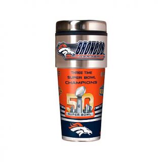 Super Bowl 50 Champions 16 oz. Stainless Steel Travel Tumbler   Broncos   8044712