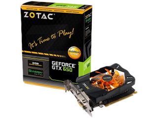 Zotac ZT 61010 10M GeForce GTX 650 Graphic Card   1058 MHz Core   2 GB GDDR5 SDRAM   PCI Express 3.0 x16