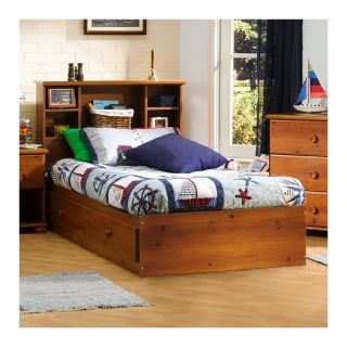 South Shore Furniture Sand Castle Sunny Pine Twin Platform Bed with Storage