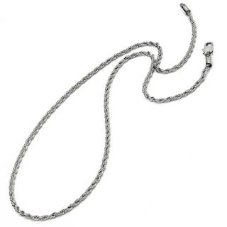 Oliveti Mens Stainless Steel Mens Rope Chain 22 24 inch (3mm