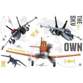 RoomMates 5 in. x 19 in. Planes Own The Sky Peel and Stick Giant Wall Decals RMK2264SLM