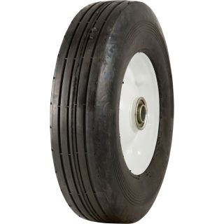Marathon Tires Flat-Free Semi-Pneumatic Tire — 5/8in. Bore, 10 x 2.75in.  Flat Free Hand Truck Wheels