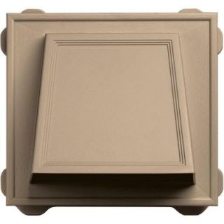 Builders Edge 6 in. Hooded Siding Vent #069 Tan 140056774069