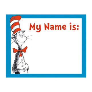 Eureka Cat In The Hat Name Tags