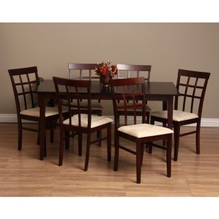 Warehouse of Tiffany Justin Seven Piece Gray Dining Furniture Set
