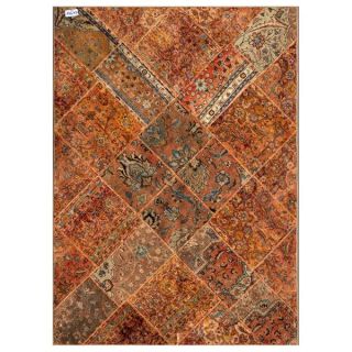 Pak Persian Hand knotted Patchwork Multi colored Wool Rug (57 x 79