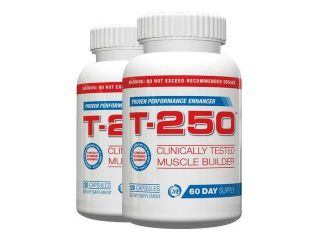 All Natural Testosterone Booster For Men   T 250 (2 Bottles)   120 Capsules