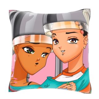 Beauties Under the Hair Dryer 18 inch Decorative Pillow