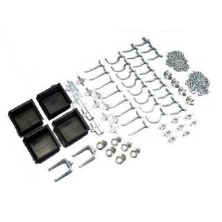 DuraHook Steel Craft Hook Assortment Kit and Hanging Bin Kit (64 Pieces) 76964