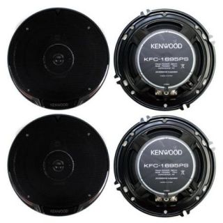 4) Kenwood KFC 1695PS 6.5" 640 Watt 3 Way Car Audio Coaxial Speakers Stereo