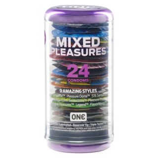 ONE Mixed Pleasures Condoms   24 Count