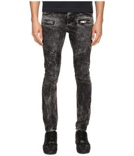 Just Cavalli Stripped Effect Moto Jeans Black