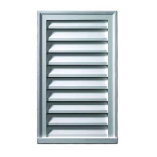Fypon 16 in. x 24 in. x 2 in. Polyurethane Functional Vertical Louver Gable Vent FLV16X24