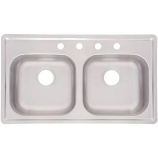 Franke Double Bowl Mobile Home 6.5 inch Stainless Steel Sink