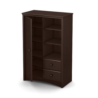 South Shore Angel Armoire with Drawers   Espresso    South Shore Furniture