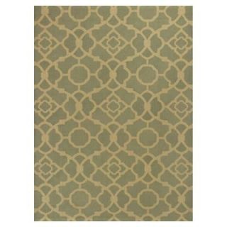 Kas Rugs Chateau Green/Beige 3 ft. 3 in. x 5 ft. 3 in. Area Rug NAT225333X53