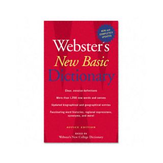 Houghton Mifflin Websters New Basic Dictionary, Paperback, 896 Pages