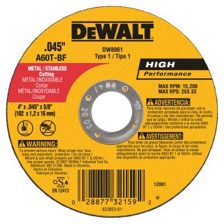 DEWALT 5 Pack 4 in Turbo High Performance Aluminum Oxide Circular Saw Blades