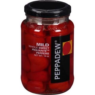 Peppadew Mild Whole Sweet Piquante Peppers, 14 oz, (Pack of 6)