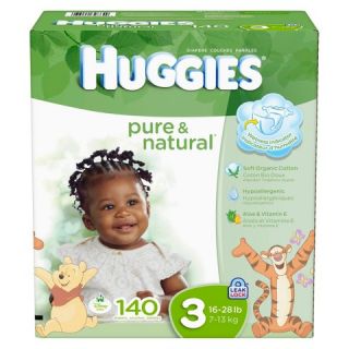 HUGGIES® Pure & Natural Diapers Mega Colossal Pack   (Select Size