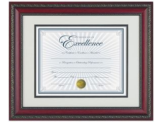 DAX N3245S3T World Class Document Frame w/Certificate, Rosewood, 11 x 14"