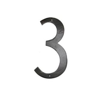Montague Metal Products CSHN 3 12 12 inch Standard Modern Font Individual House Number 3