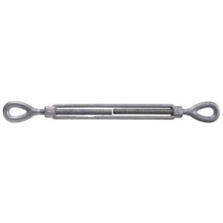 The Hillman Group 3/8 16 x 17 5/8 in. Eye and Eye Turnbuckle in Forged Steel with Hot Dipped Galvanized (2 Pack) 321860.0