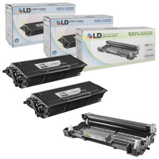 LD Compatible Brother TN650 Toner and DR620 Drum Combo Pack 2 Black TN650 Laser Toner Cartridge and 1 DR620 Drum Unit