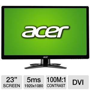 Acer G236HL 23 Class LED Widescreen Monitor   1920 x 1080, 5ms, DVI / VGA (UM.VG6AA.B01)