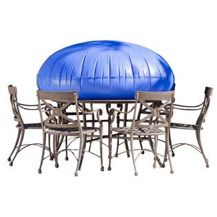Duck Covers  76 Dia Round Patio Table and Chairs Cover with