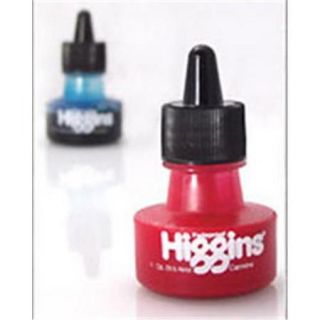 Higgins 44106 Dye Based Artists Ink   Red Violet, 1 Oz.
