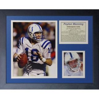 Legends Never Die Peyton Manning Colts   Away Framed Memorabilia