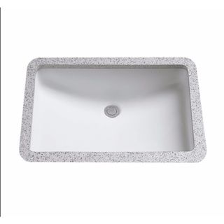Toto LT542G#01 Cotton White Undermount Vitreous China Bathroom Sink