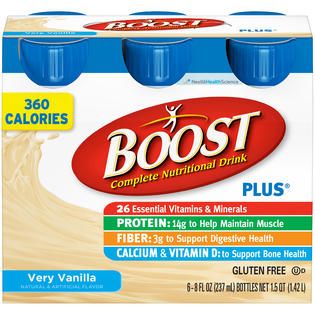 Boost Plus Very Vanilla Complete Nutritional Drink 48 FL OZ BOX   Food