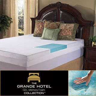 Grande Hotel Collection 3 inch Gel Memory Foam Mattress Topper with